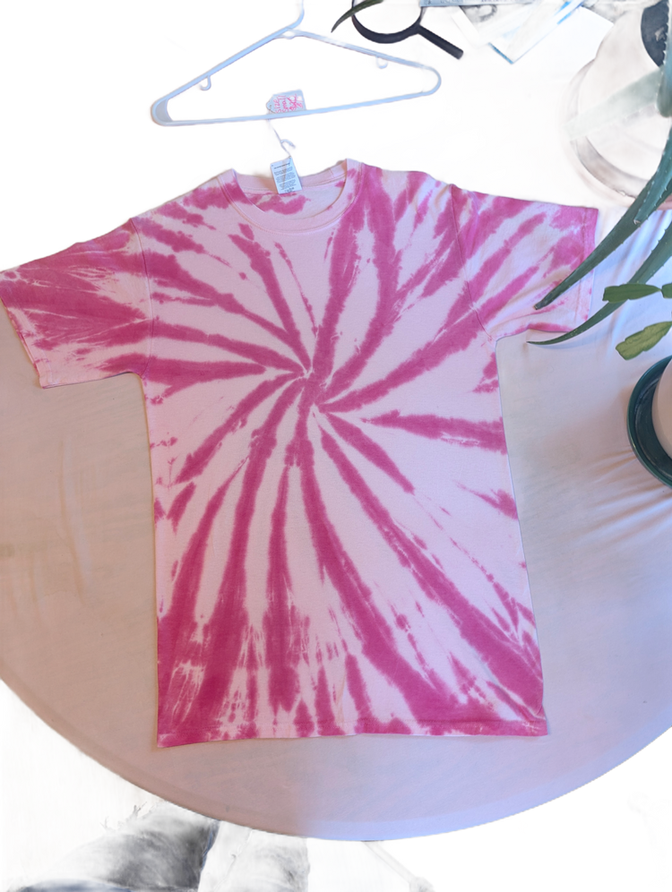 Pink Starburst Tie-Dye Tee