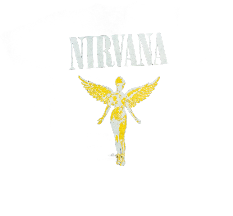Nirvana In Utero Angel T-Shirt – White