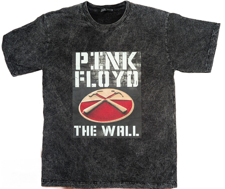 Pink Floyd The Wall Acid Wash T-Shirt – Charcoal