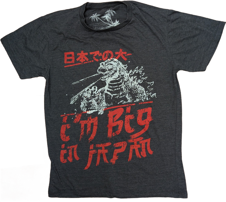 Godzilla "I'm Big in Japan" T-Shirt – Charcoal